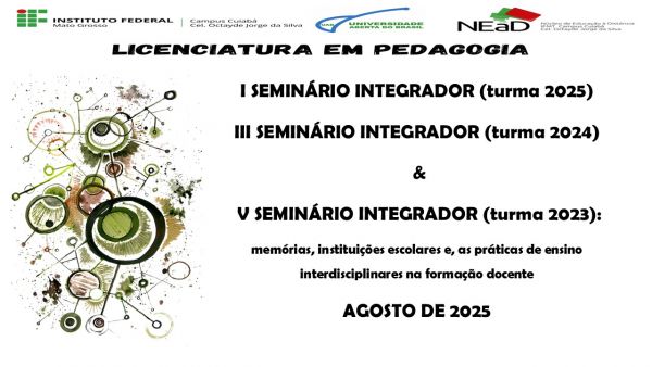 I; III & V SEMINÁRIO INTEGRADOR DO CURSO DE PEDAGOGIA UAB