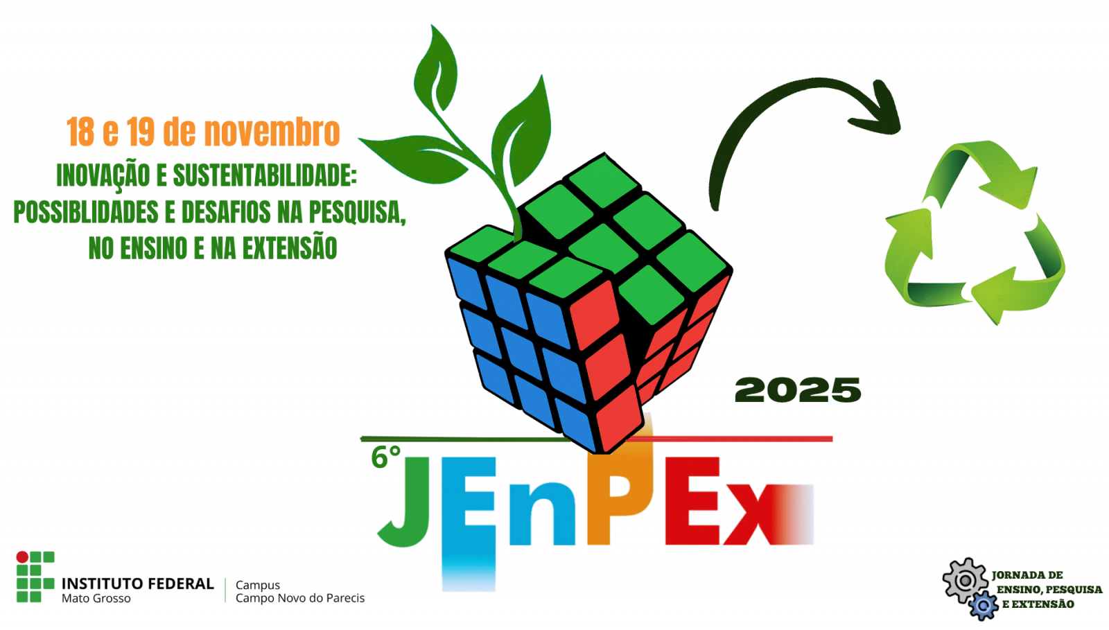 VI JENPEX - Campo Novo do Parecis: Inovação e Sustentabilidade: possibilidades e desafios na pesquisa, no ensino e na extensão.