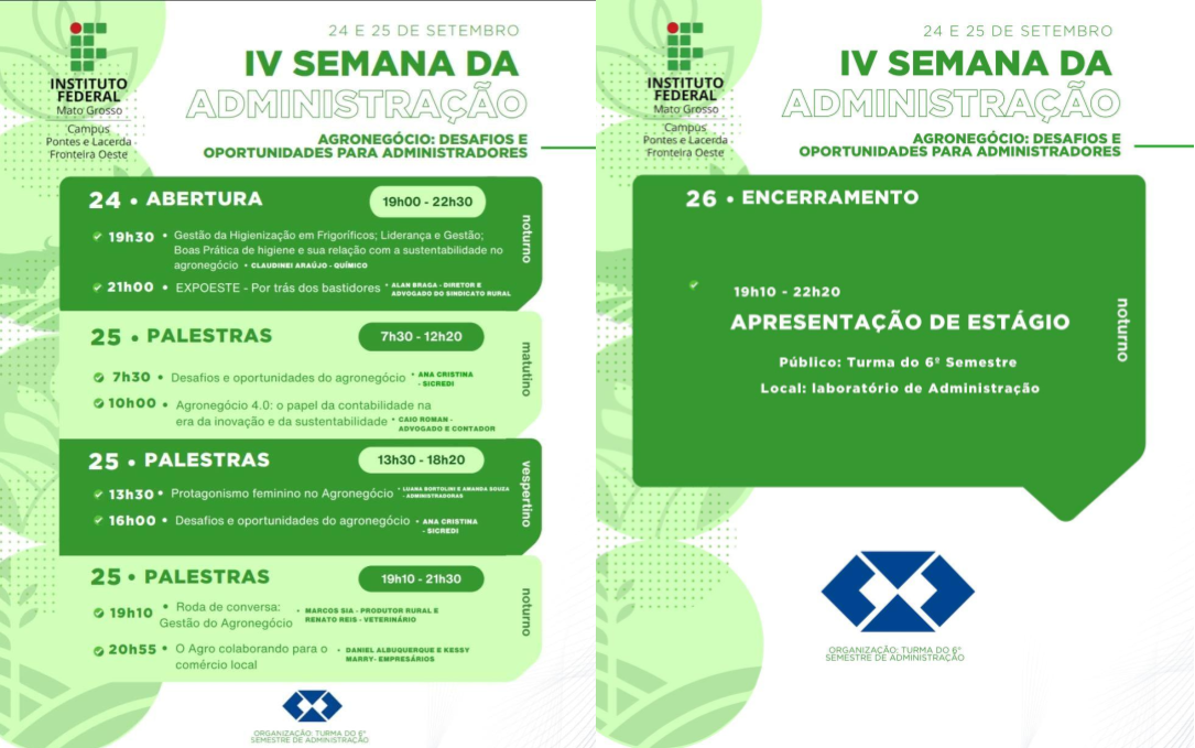 IV Semana da da Administração - Médio