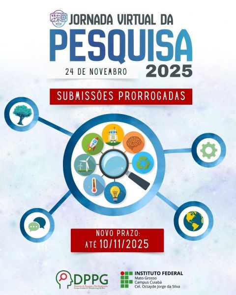 Jornada Virtual da Pesquisa 2025 - Campus Cuiabá Octayde Jorge da Silva