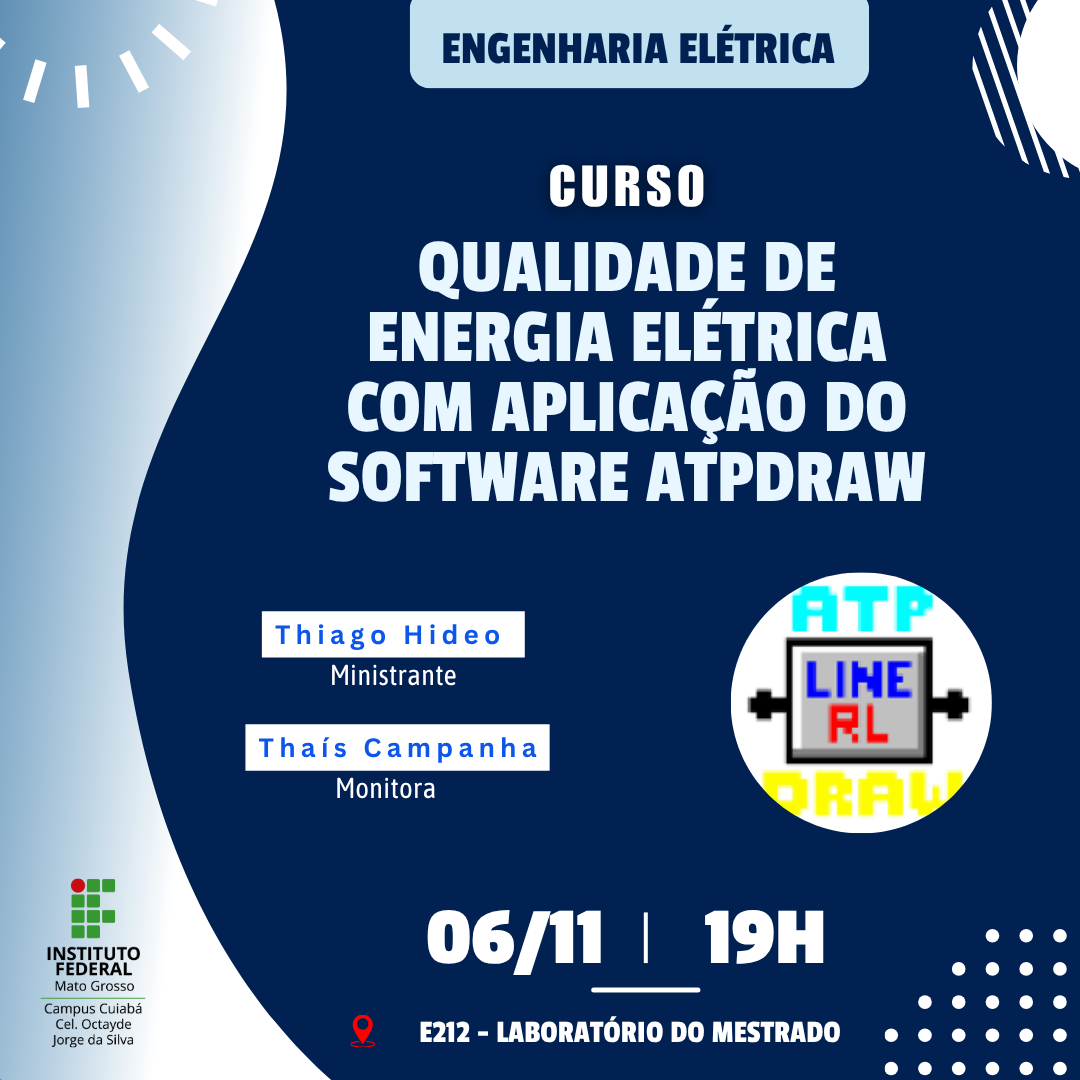 Qualidade de Energia Elétrica com aplicação do Software ATPDraw 