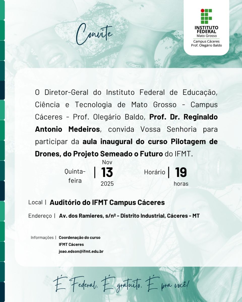 Aula Inaugural - Curso de Pilotagem de Drones 