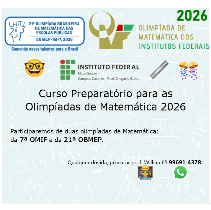 Curso Preparatório para as Olimpíadas de Matemática 2026