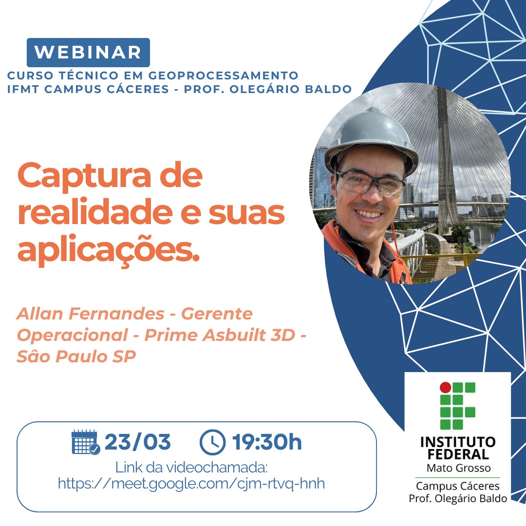 Palestra: Captura de realidade e suas aplicações.