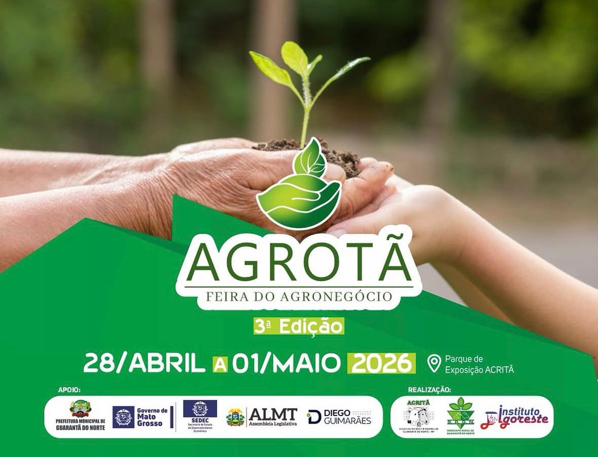 AGROTÃ 2026 – 3ª Feira do Agronegócio de Guarantã do Norte