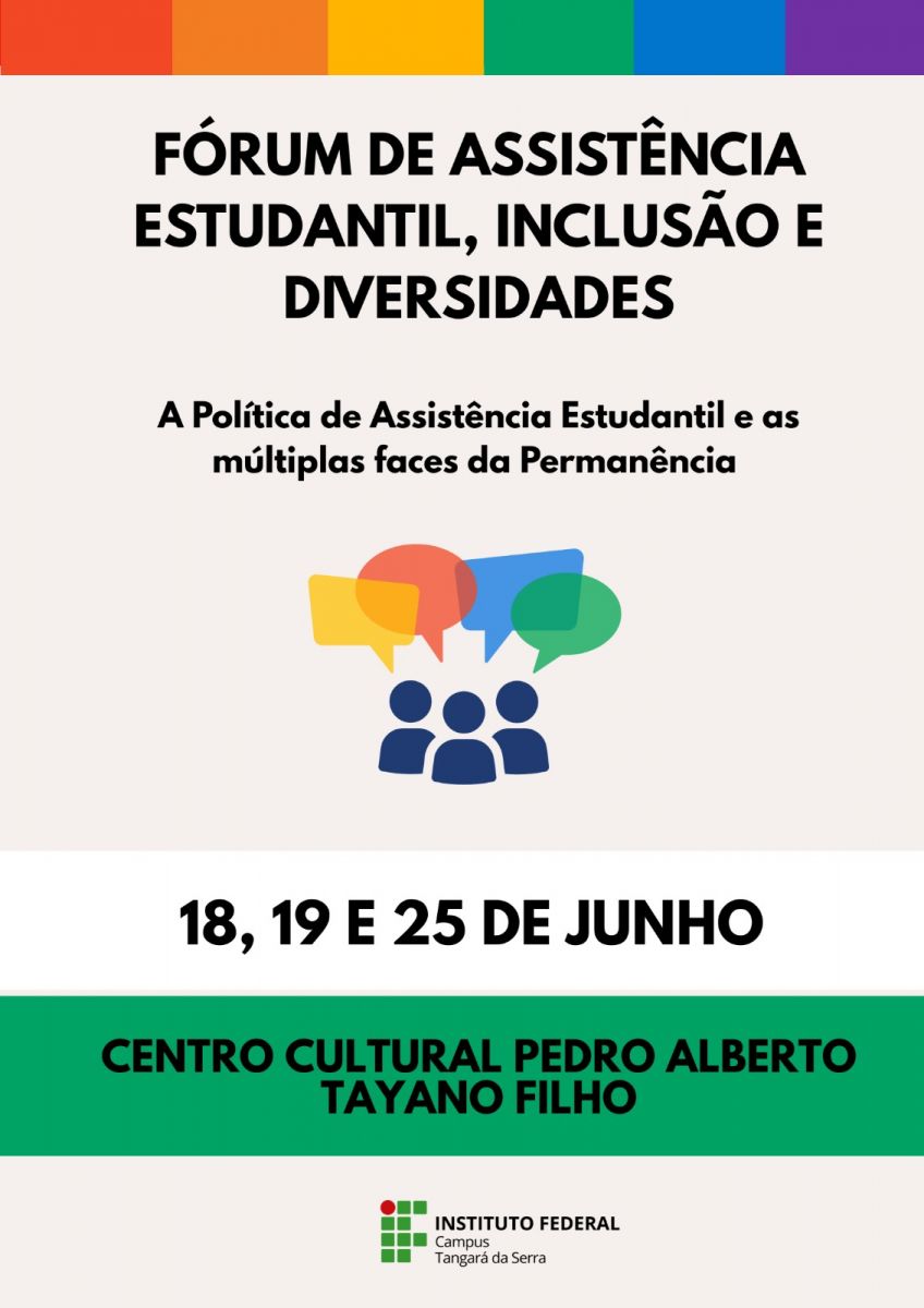 Fórum Local de Assistência Estudantil 2026 do Campus Tangará da Serra