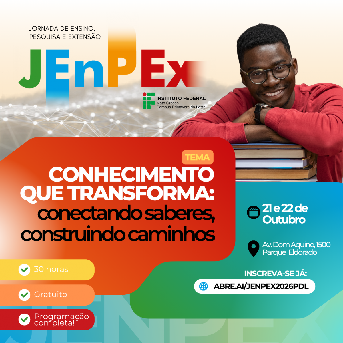 JENPEX PDL 2026 - Conhecimento que transforma: conectando saberes, construindo caminhos