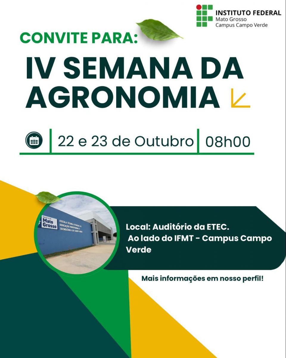 IV Semana da Agronomia