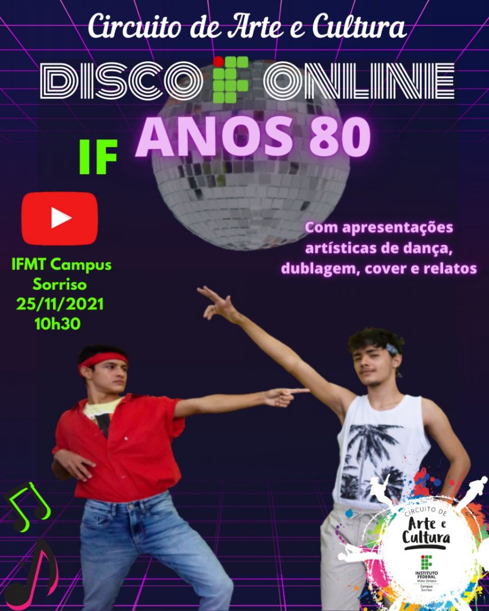 Disco IF on-line – Circuito de arte do IFMT Sorriso - 2021