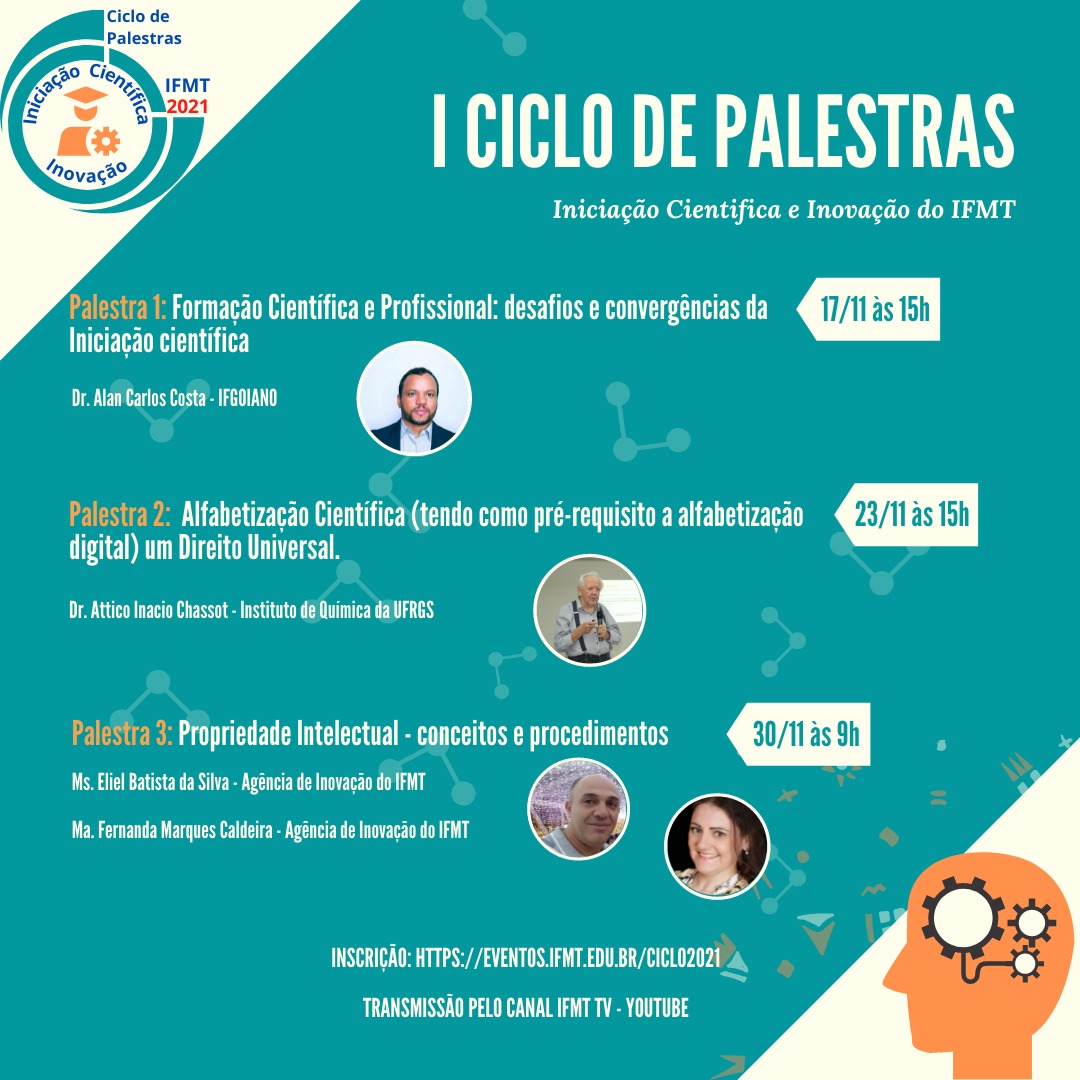 I Ciclo de Palestras  Iniciação Científica e Inovação do IFMT