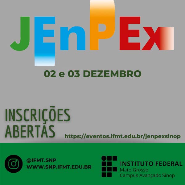 V JENPEX - Ensino, pesquisa e extensão - Perspectivas e desafios