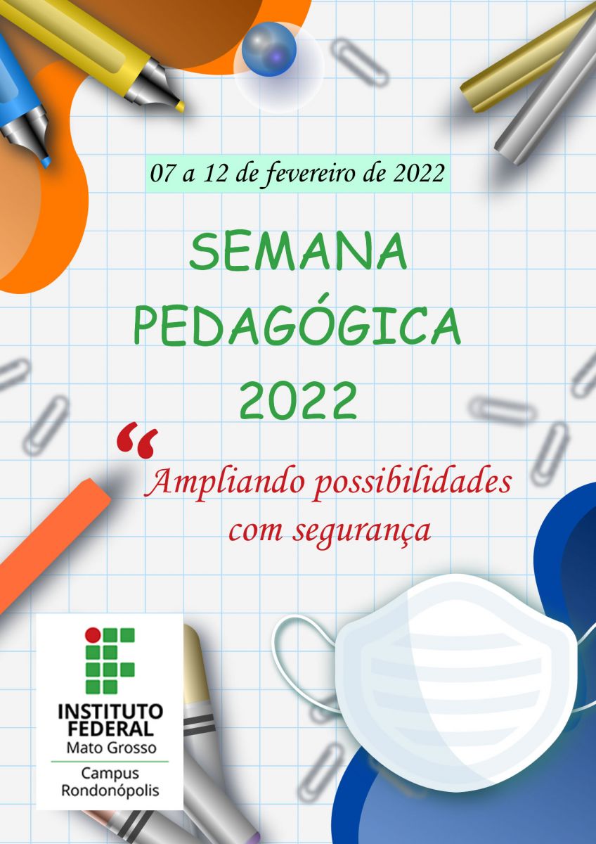 Semana Pedagógica 2022 do IFMT - Campus Rondonópolis