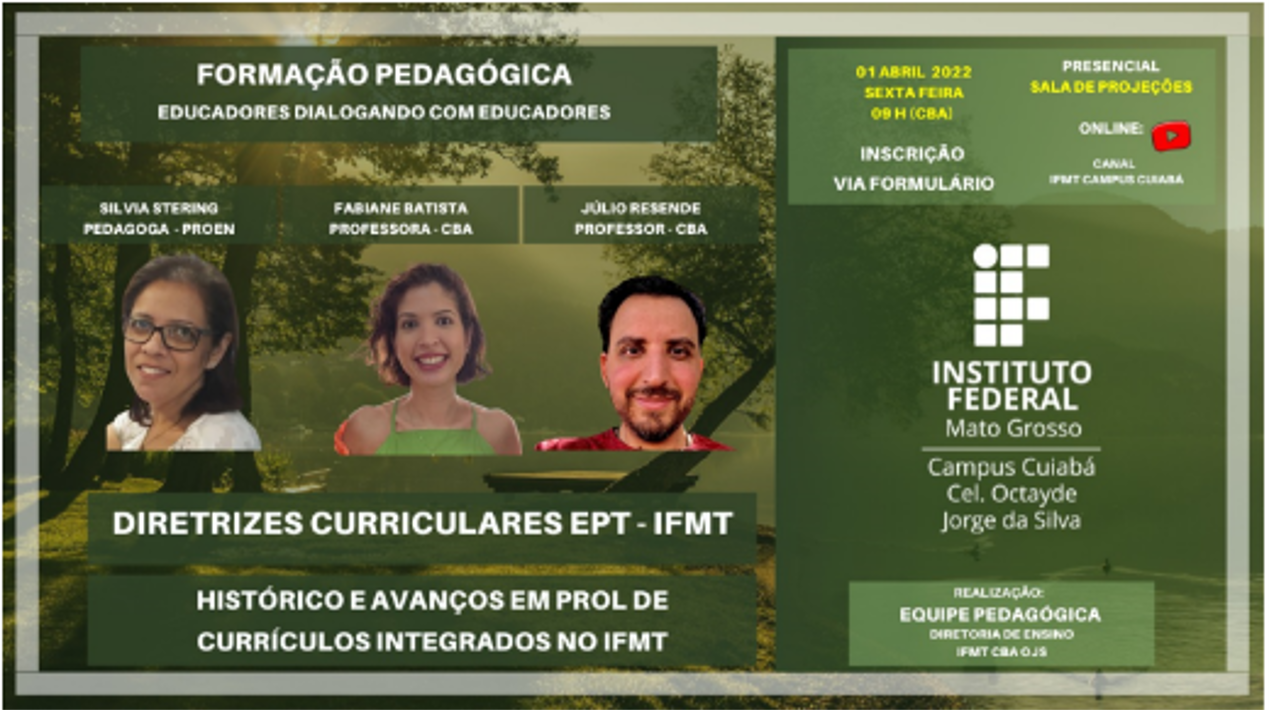 Formação Pedagógica 2022 - Campus Cuiabá
