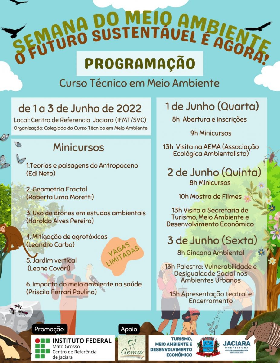 Semana do Meio Ambiente - IFMT Câmpus São Vicente - Centro de Referência de Jaciara