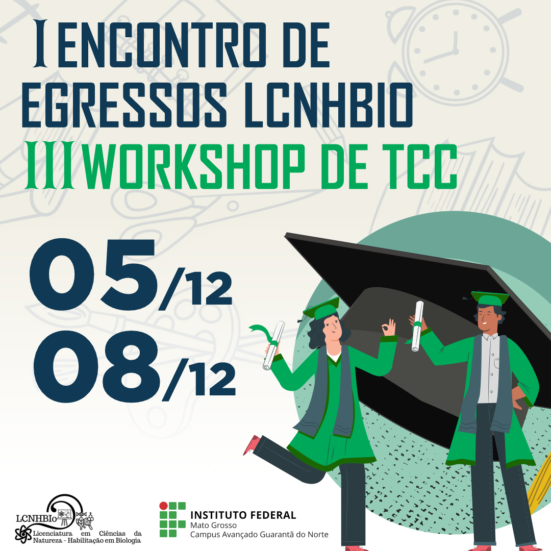 III Workshop de TCC & I Encontro de Egressos do Curso de Licenciatura em Ciências da Natureza - Habilitação: Biologia
