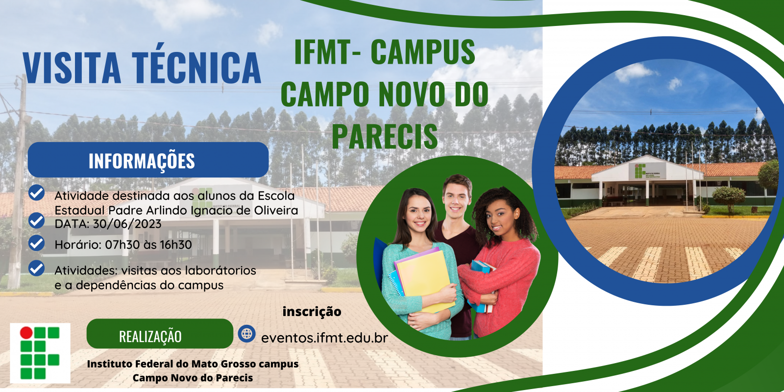 Visita Técnica ao IFMT campus Campo Novo do Parecis