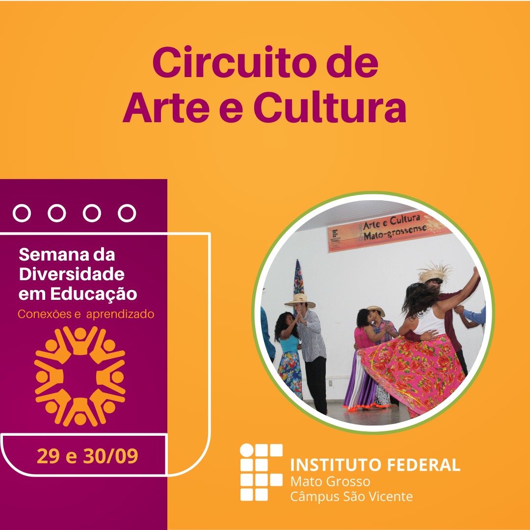 Circuito de Arte e Cultura do IFMT Campus São Vicente 2023 - Instrumentos de Crítica e Denúncia Social