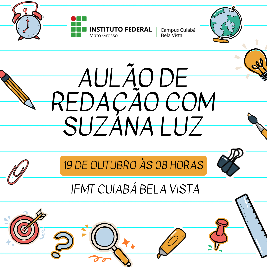 AULÃO DE REDAÇÃO COM  SUZANA LUZ