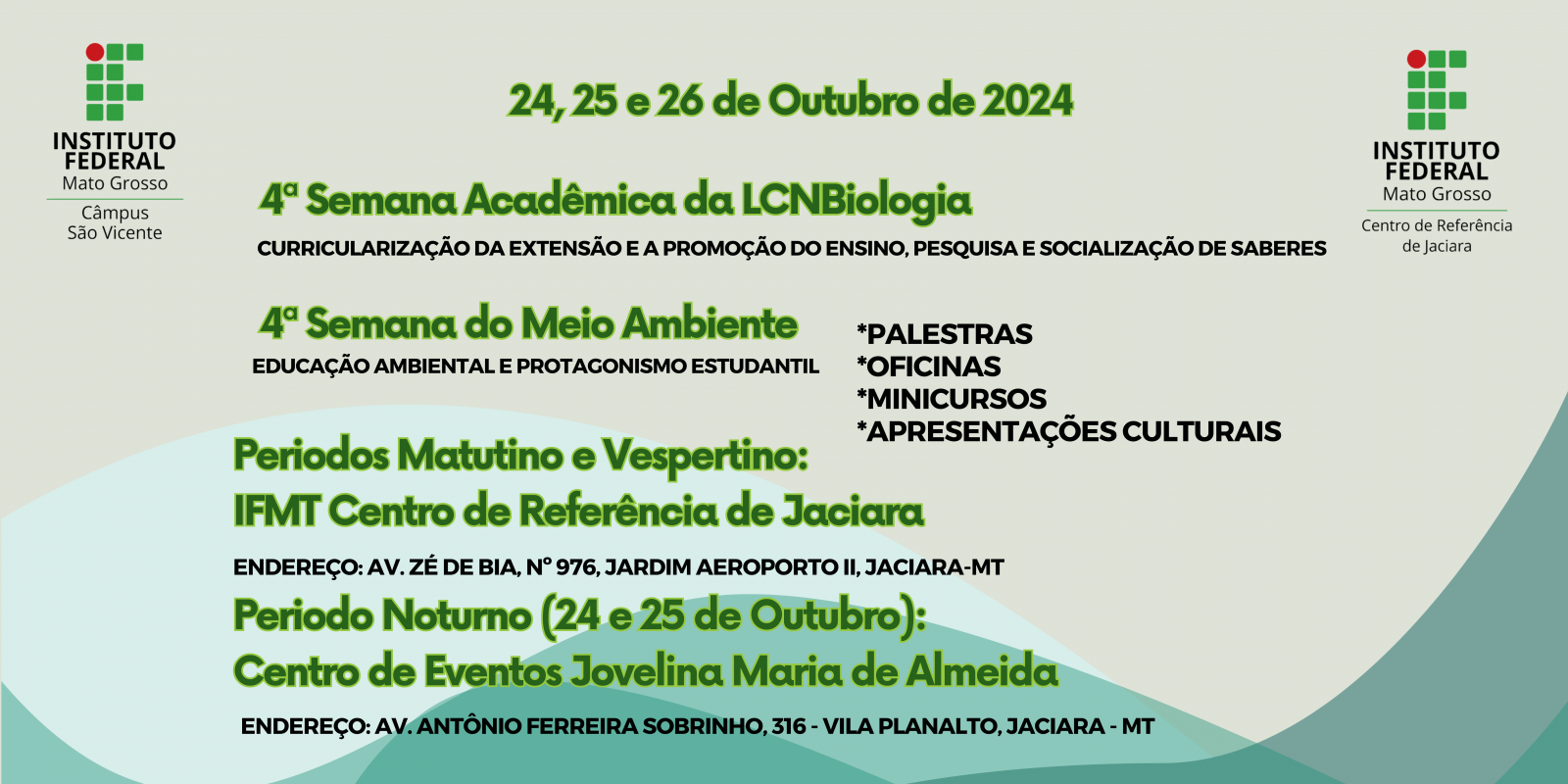 IV Semana Acadêmica da LCNBiologia e Meio Ambiente