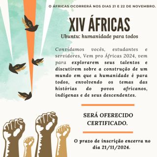 XIV Áfricas Ubuntu: humanidade para todos