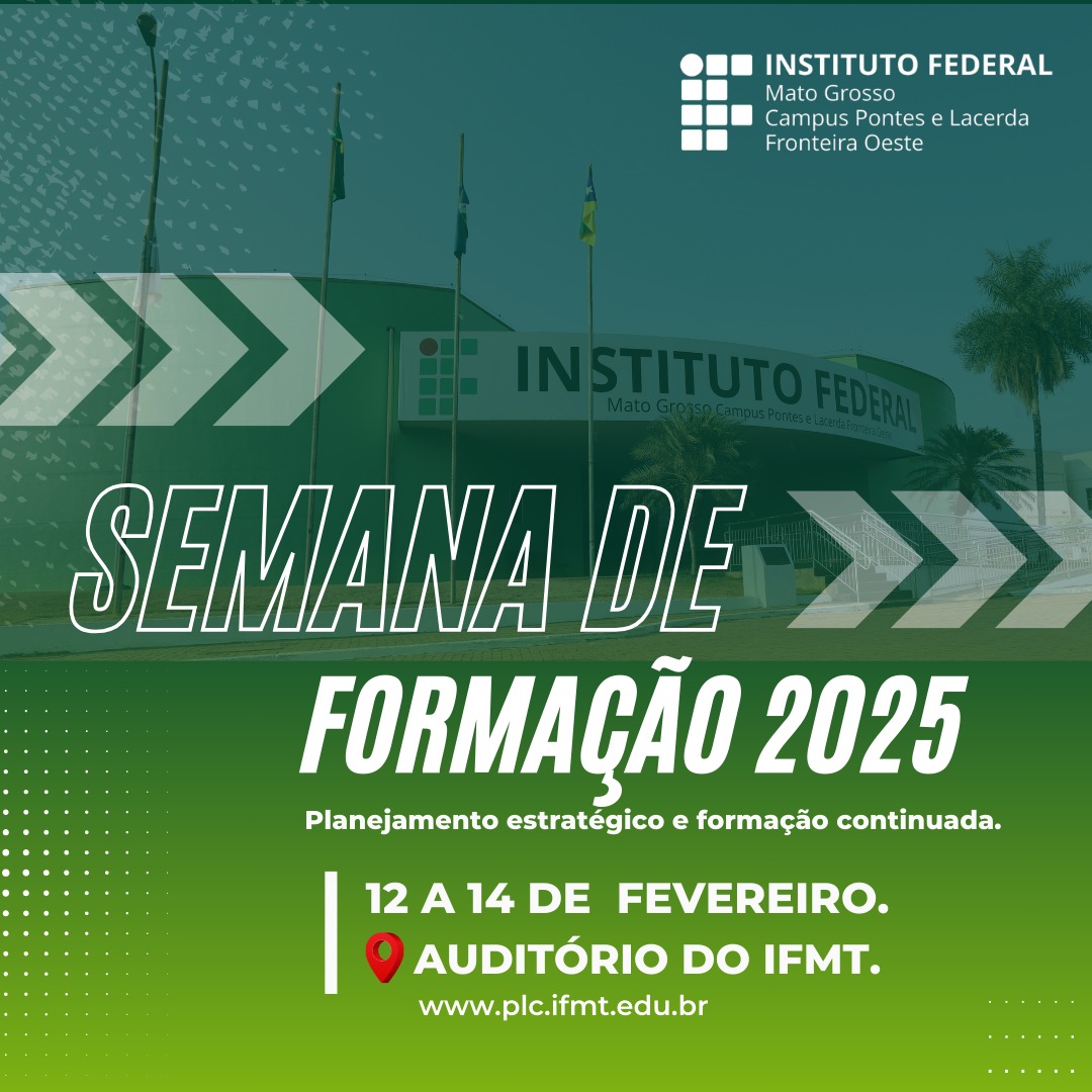 Semana de Formação Continuada 2025/1 - Campus Pontes e Lacerda 